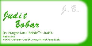 judit bobar business card